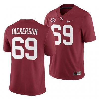 Men's Alabama Crimson Tide #69 Landon Dickerson Crimson 2019 NCAA Home Game College Football Jersey 2403BMRY2